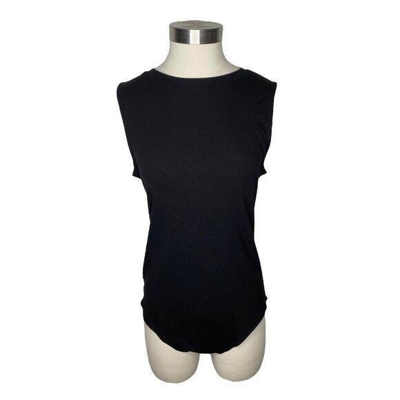 Mangpop Sleeveless Crewneck Bodysuit Women's Size XXL Black New Without Tags - Picture 3 of 10